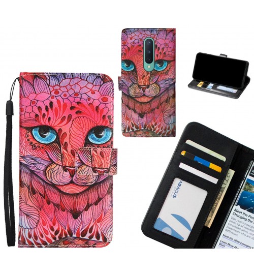 OnePlus 8 case 3 card leather wallet case printed ID