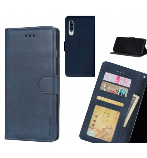 Samsung Galaxy A90 Case Executive Leather Wallet Case - Blue