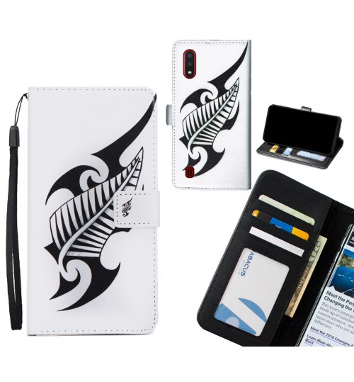 Samsung Galaxy A01 case 3 card leather wallet case printed ID