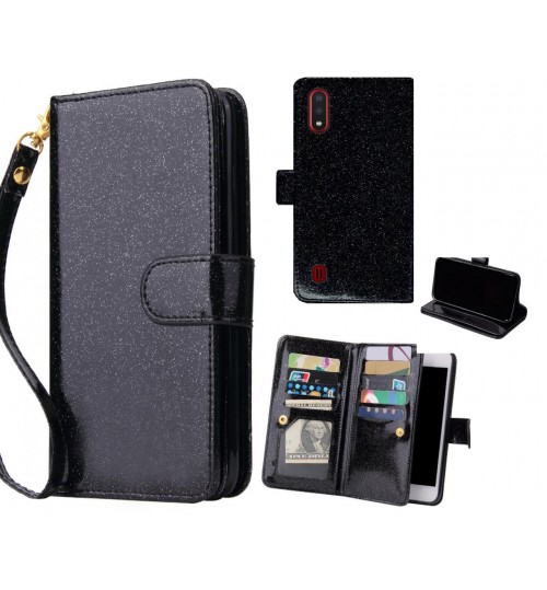 Samsung Galaxy A01 Case Glaring Multifunction Wallet Leather Case