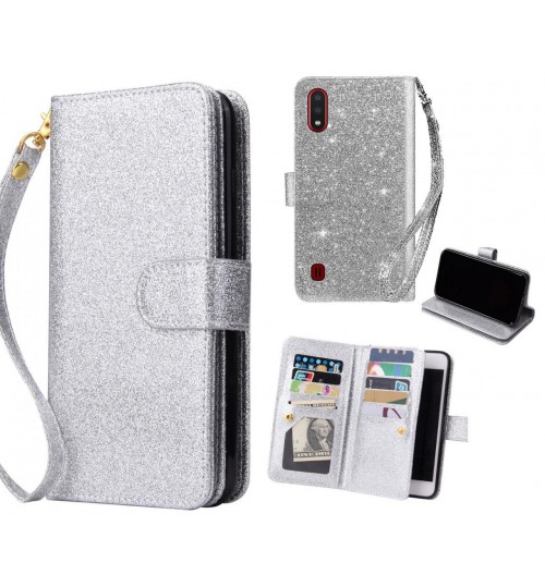 Samsung Galaxy A01 Case Glaring Multifunction Wallet Leather Case