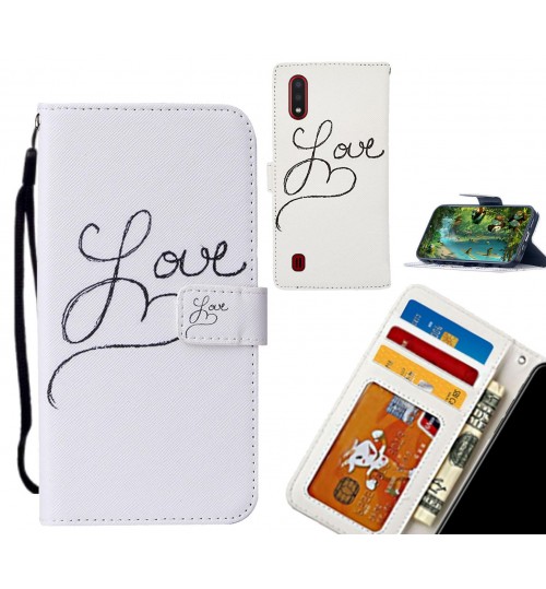 Samsung Galaxy A01 case leather wallet case printed ID