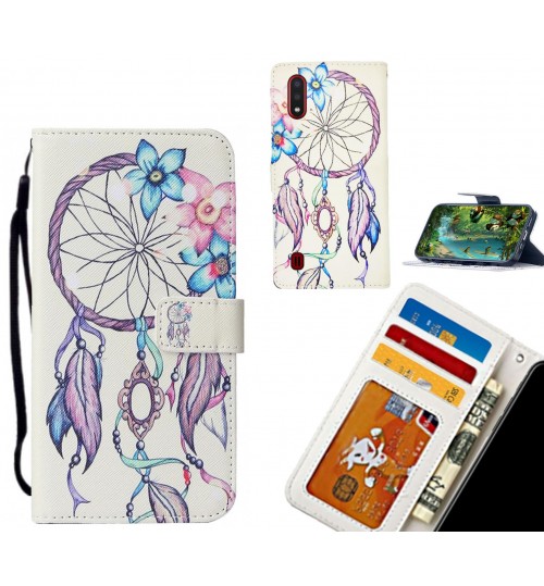 Samsung Galaxy A01 case leather wallet case printed ID