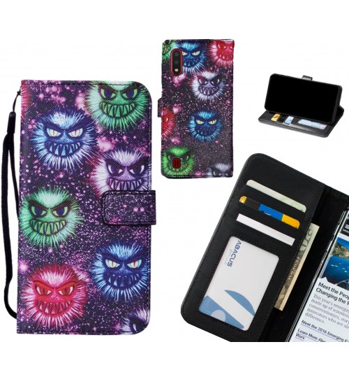 Samsung Galaxy A01 case leather wallet case printed ID