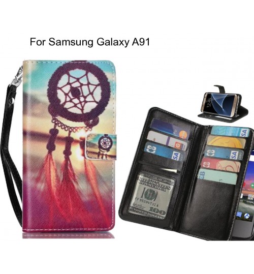 Samsung Galaxy A91 case Multifunction wallet leather case