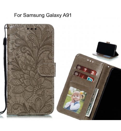 Samsung Galaxy A91 Case Embossed Wallet Slot Case