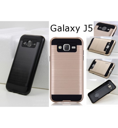 Galaxy J5 Impact Proof Brushed Metal Case
