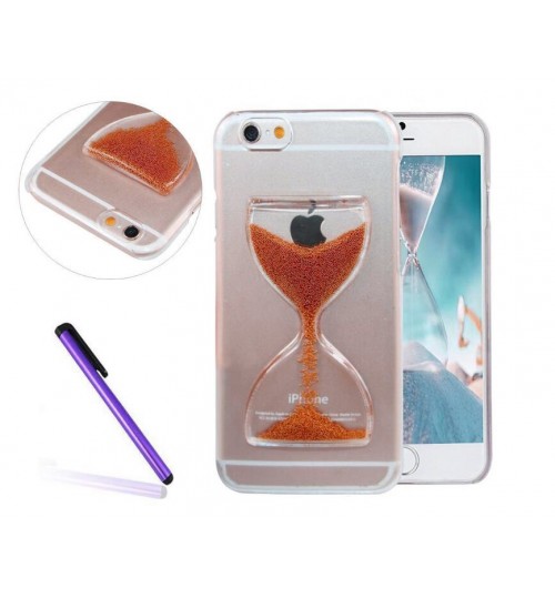 iPhone 6 6s Clock Hourglass Timer Transparent Hard 3d clear hard Case