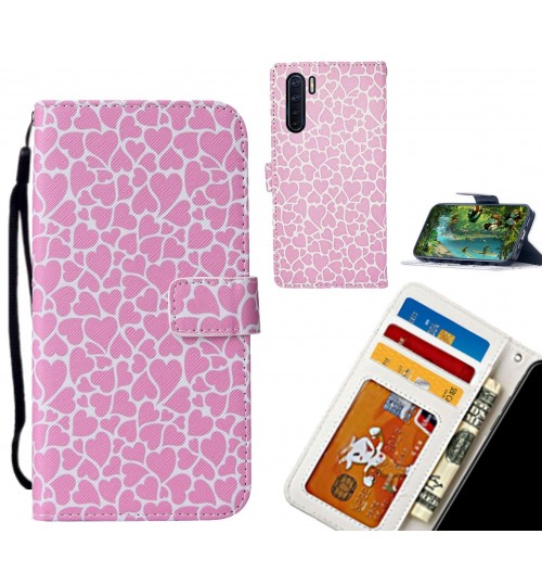 Oppo A91 case leather wallet case printed ID