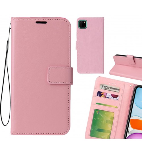 Huawei Y5p case Fine leather wallet case