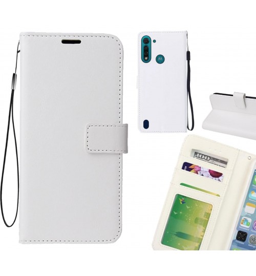 Moto G8 Power Lite case Fine leather wallet case