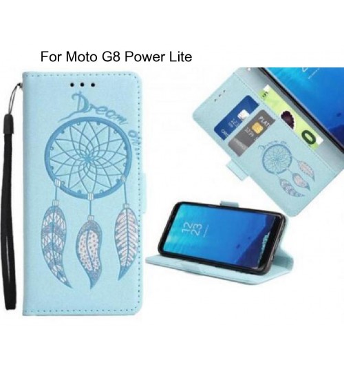 Moto G8 Power Lite  case Dream Cather Leather Wallet cover case