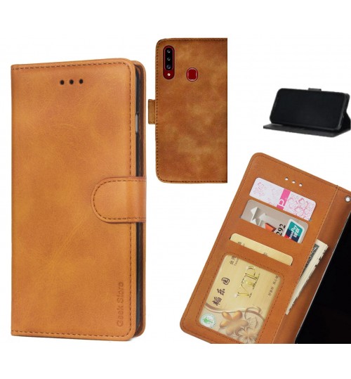Samsung Galaxy A20s case executive leather wallet case