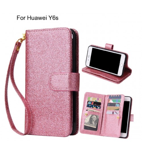 Huawei Y6s Case Glaring Multifunction Wallet Leather Case