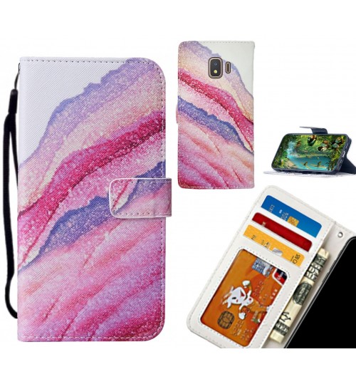 Galaxy J2 Core case leather wallet case printed ID