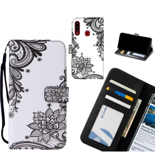 Samsung Galaxy A20s case leather wallet case printed ID