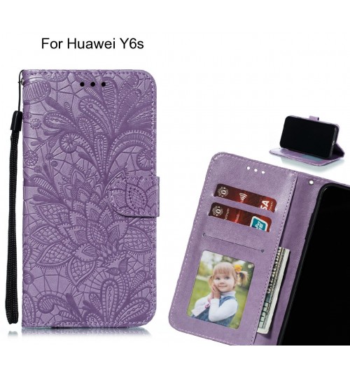 Huawei Y6s Case Embossed Wallet Slot Case