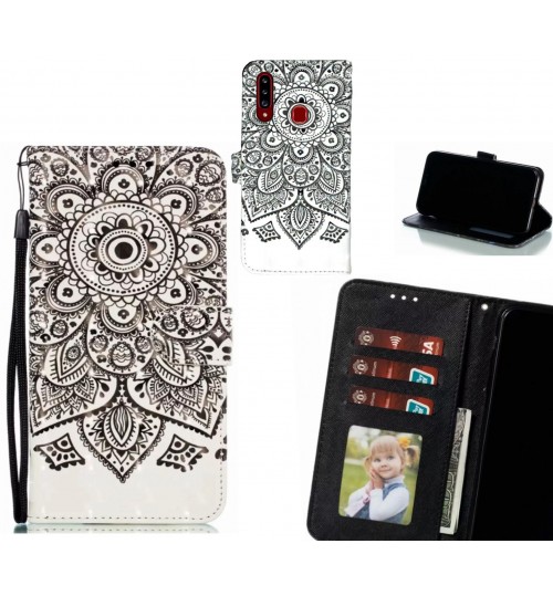 Samsung Galaxy A20s Case Leather Wallet Case 3D Pattern Printed