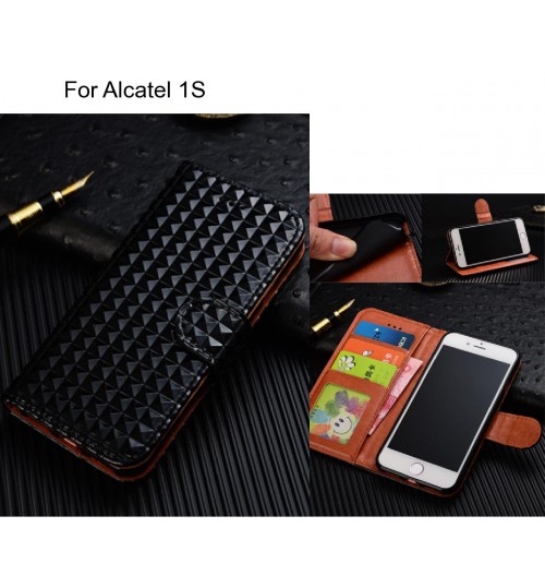 Alcatel 1S Case Leather Wallet Case Cover