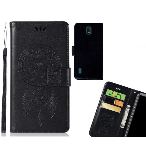 Nokia 1.3 Case Embossed wallet case owl