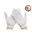 12 Pairs White Cotton Gloves