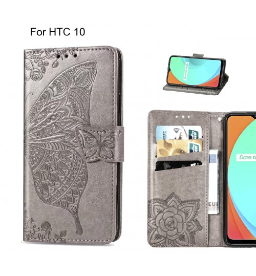 HTC 10 case Embossed Butterfly Wallet Leather Case