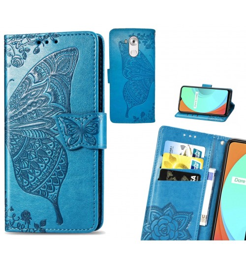 HUAWEI MATE 8 case Embossed Butterfly Wallet Leather Case