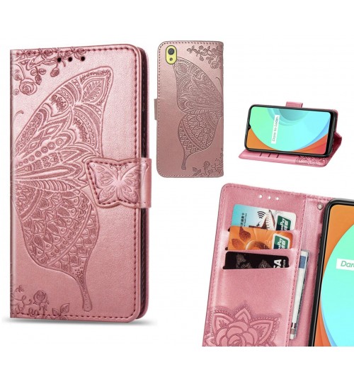 Sony Xperia XA case Embossed Butterfly Wallet Leather Case