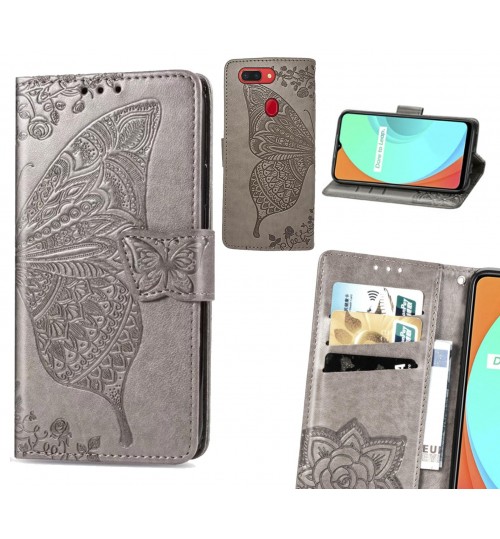 Oppo R15 Pro case Embossed Butterfly Wallet Leather Case
