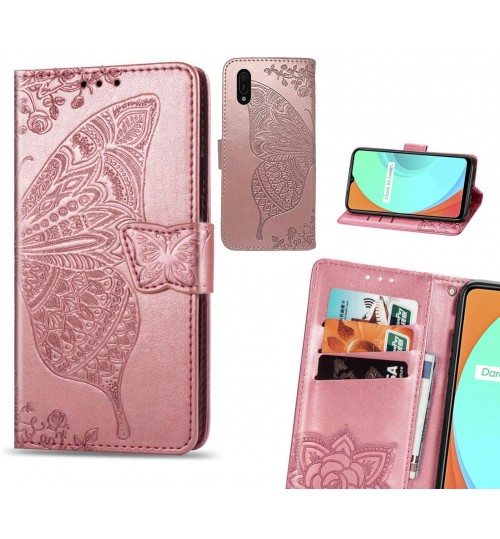 Huawei Y6 Pro 2019 case Embossed Butterfly Wallet Leather Case