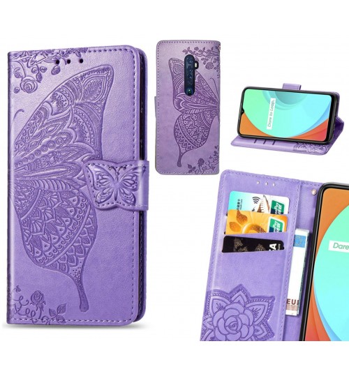 Oppo Reno 2 case Embossed Butterfly Wallet Leather Case