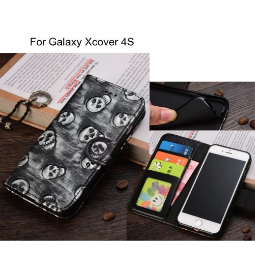 Galaxy Xcover 4S  case Leather Wallet Case Cover