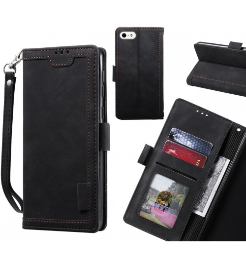 IPHONE 5 Case Wallet Denim Leather Case Cover