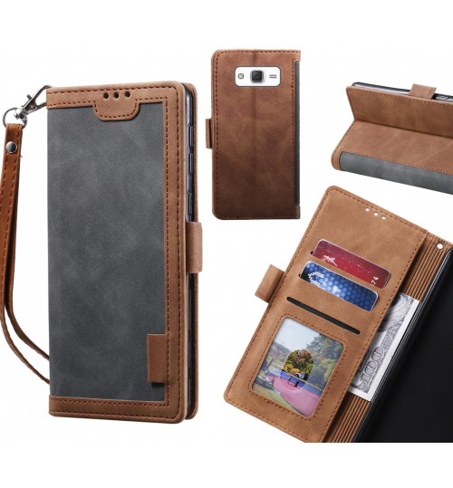 Galaxy J5 Case Wallet Denim Leather Case Cover