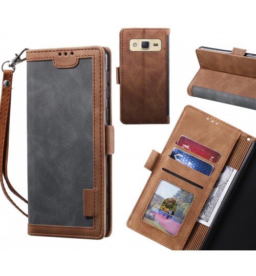 Galaxy J2 Case Wallet Denim Leather Case Cover