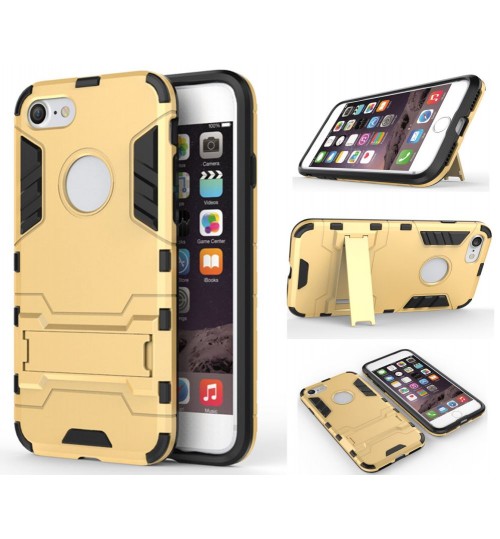 iPhone 7 Case Dual Layer Defender Slim Hybrid Kickstand Case