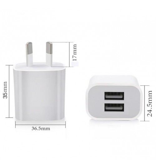 5V 2A Dual USB Power Adapter Wall Charger AU/NZ Plug