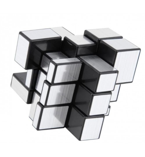 Rubiks Cube 3x3 Silver Mirror Magic Cube