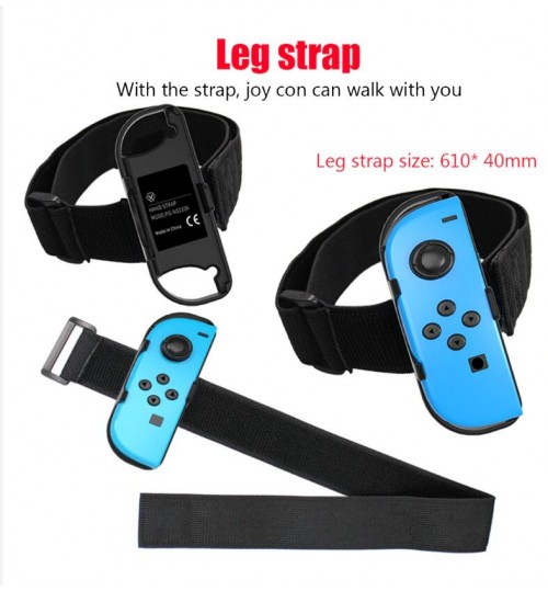  Leg Strap for Nintendo Switch Sports, Accessories Kit for  Nintendo Switch Ring Fit Adventure, 1 Switch Leg Strap and 2 Ring-Con Grips  (DOES NOT INCLUDE the RING) : Video Games