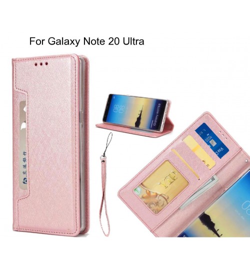 Galaxy Note 20 Ultra case Silk Texture Leather Wallet case