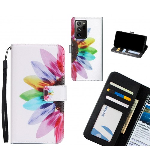 Galaxy Note 20 Ultra case 3 card leather wallet case printed ID