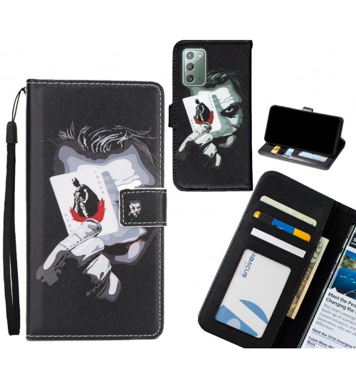 Galaxy Note 20 case 3 card leather wallet case printed ID