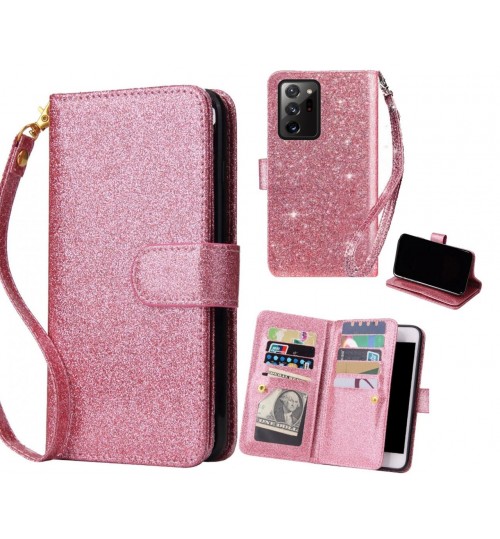 Galaxy Note 20 Ultra Case Glaring Multifunction Wallet Leather Case