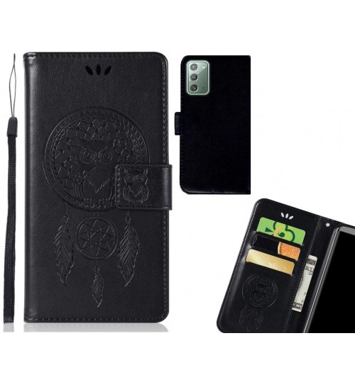 Galaxy Note 20 Case Embossed wallet case owl