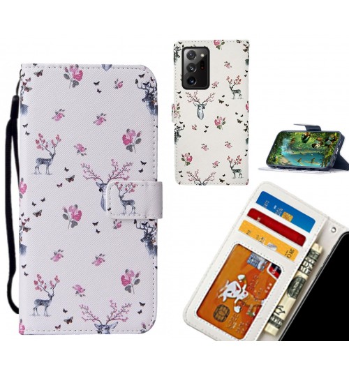 Galaxy Note 20 Ultra case leather wallet case printed ID