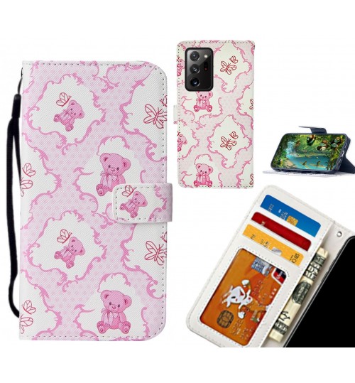 Galaxy Note 20 Ultra case leather wallet case printed ID