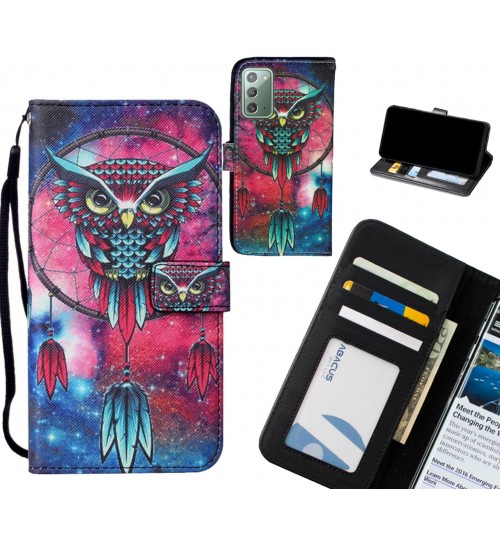 Galaxy Note 20 case leather wallet case printed ID