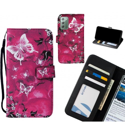 Galaxy Note 20 case leather wallet case printed ID