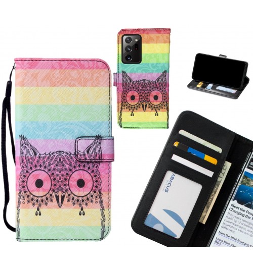 Galaxy Note 20 Ultra case leather wallet case printed ID