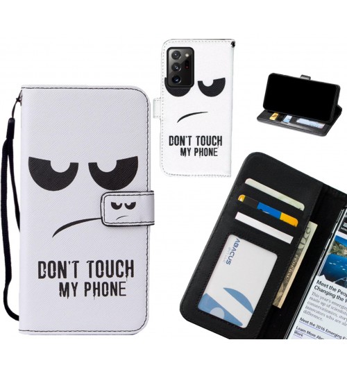 Galaxy Note 20 Ultra case leather wallet case printed ID